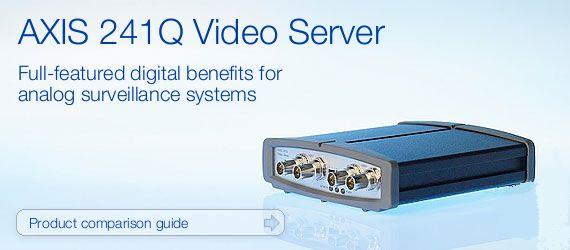 AXIS 241Q 4Ch Video Server - migrate analog into IP surveillance