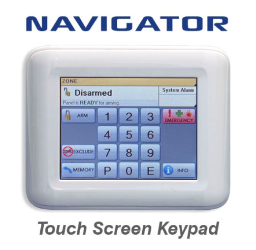 Ness NAVIGATOR TOUCH SCREEN KEYPAD for Security Alarm Ness NAVIGATOR TOUCH SCREEN KEYPAD for Security Alarm