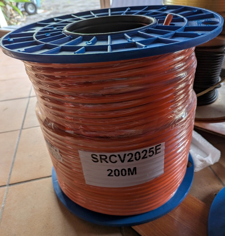 200M 2.5mm 2 Core + Earth Orange Circular 450/750V ELECTRA Cable 200M 2.5mm 2 Core + Earth Orange Circular 450/750V ELECTRA Cable