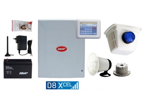 NESS D8XCel 4G DELUXE NAVIGATOR 8 Zone Security Alarm KIT